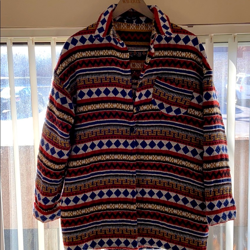 Mid length woven jacket by Honey Punch